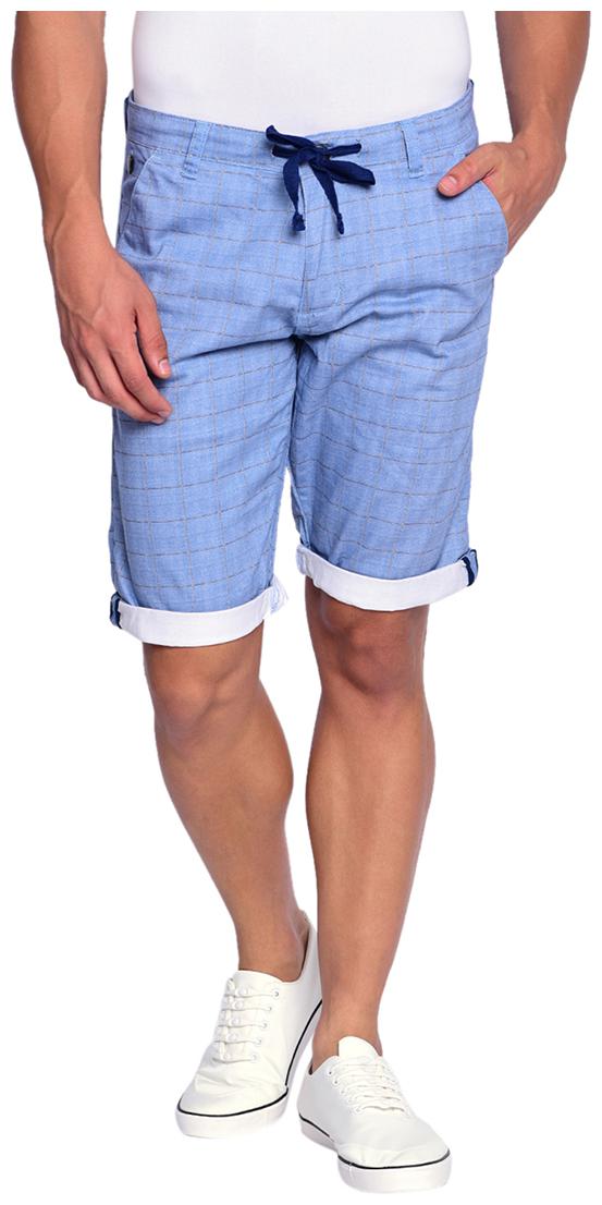 

Beevee Men Blue Regular Fit Regular Shorts