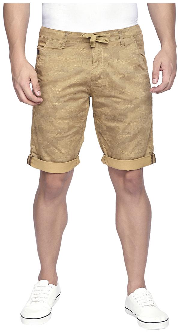 

Beevee Men Beige Regular Fit Regular Shorts