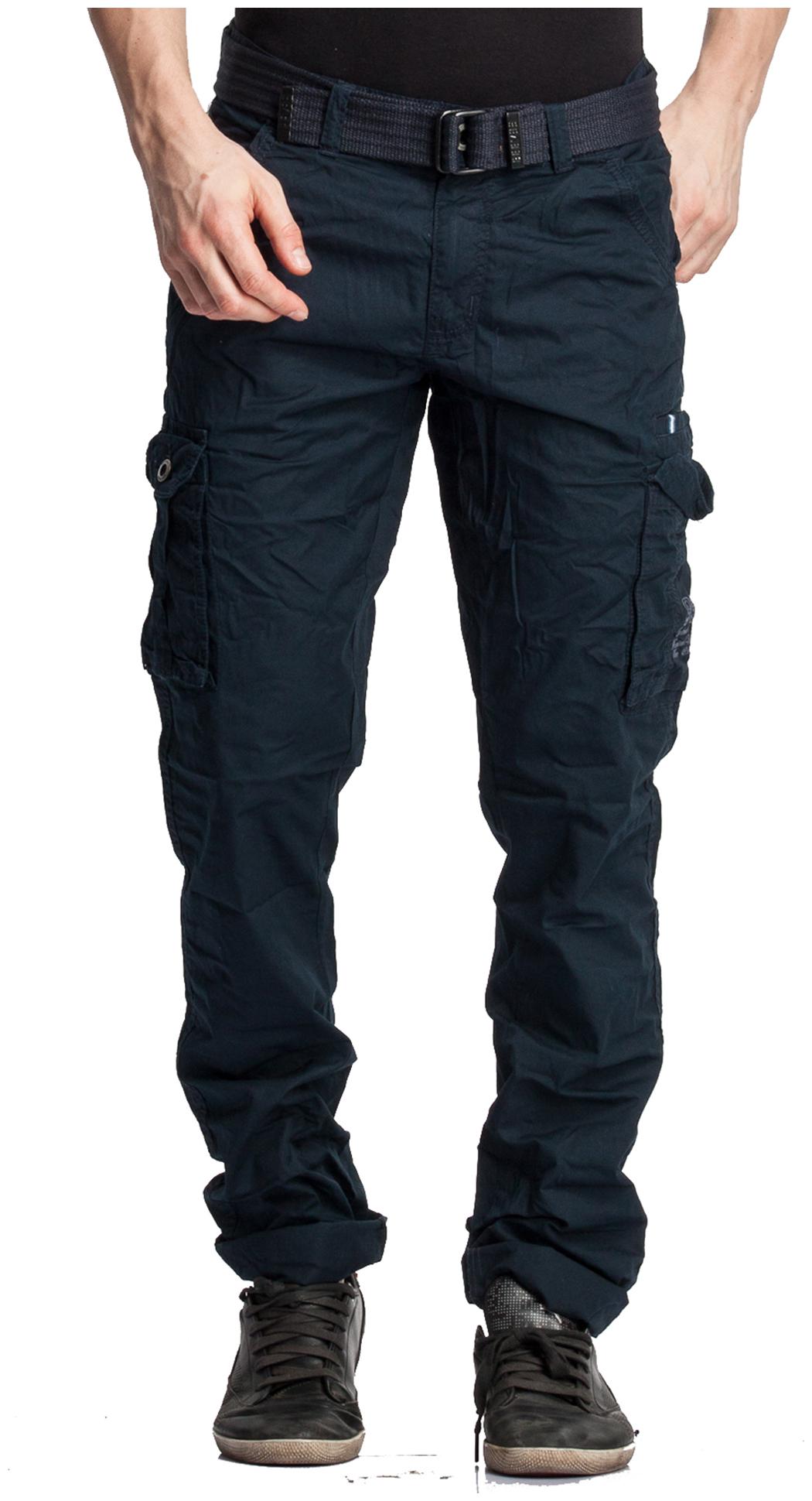 

Beevee Men Blue Solid Regular fit Cargos