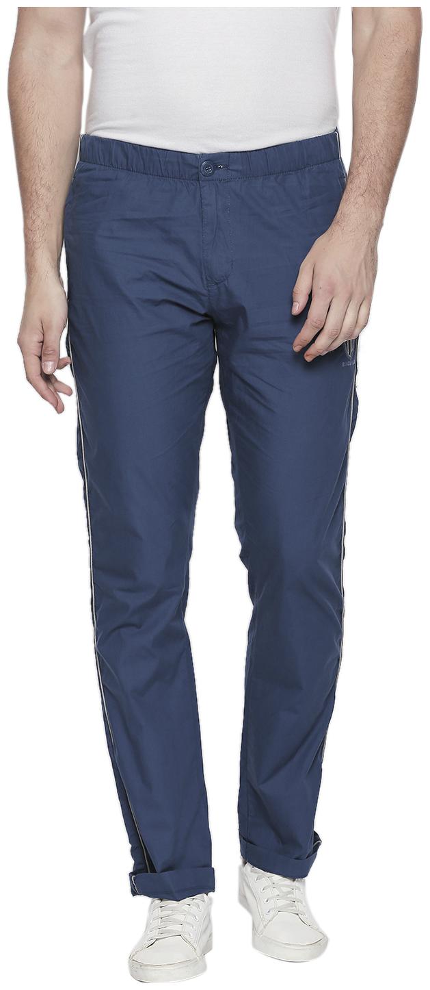 

Beevee Men Blue Solid Regular fit Track pants