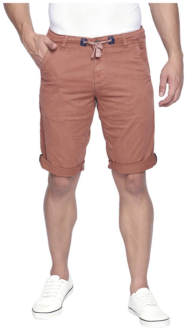 

Beevee Men Peach Regular Fit Regular Shorts