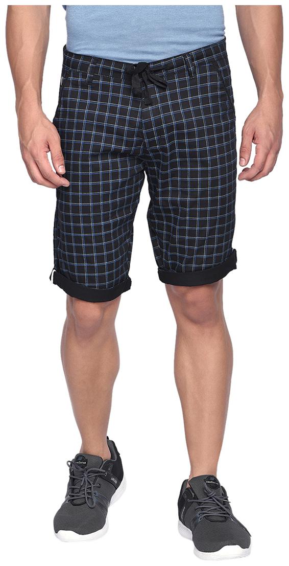 

Beevee Men Black Regular Fit Regular Shorts