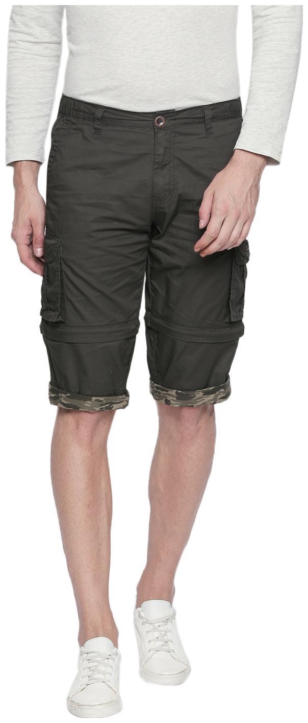

Beevee Men Green Regular Fit Regular Shorts