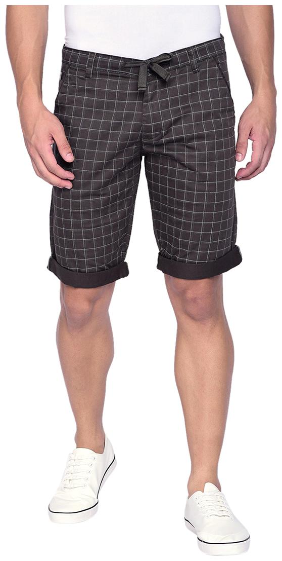 

Beevee Men Grey Regular Fit Regular Shorts