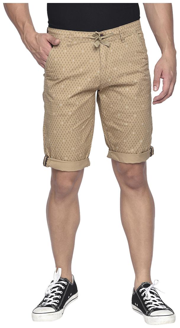 

Beevee Men Beige Regular Fit Regular Shorts
