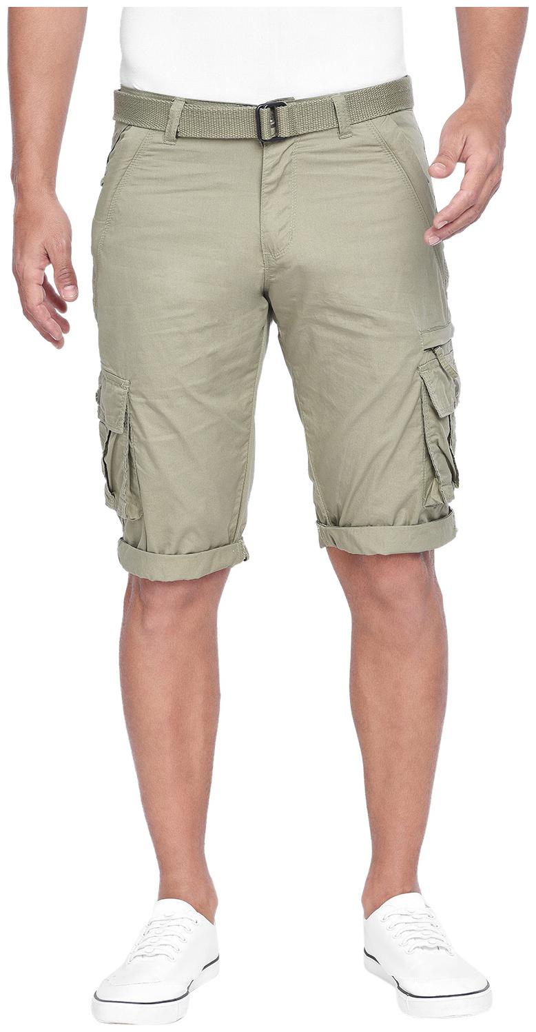 

Beevee Men Green Regular Fit Regular Shorts