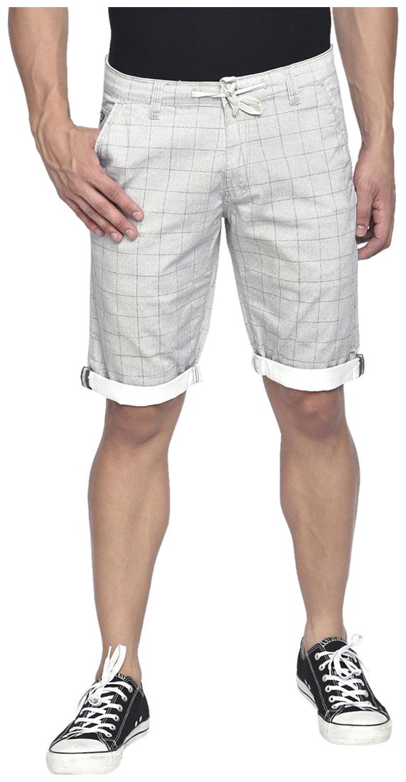 

Beevee Men Grey Regular Fit Regular Shorts