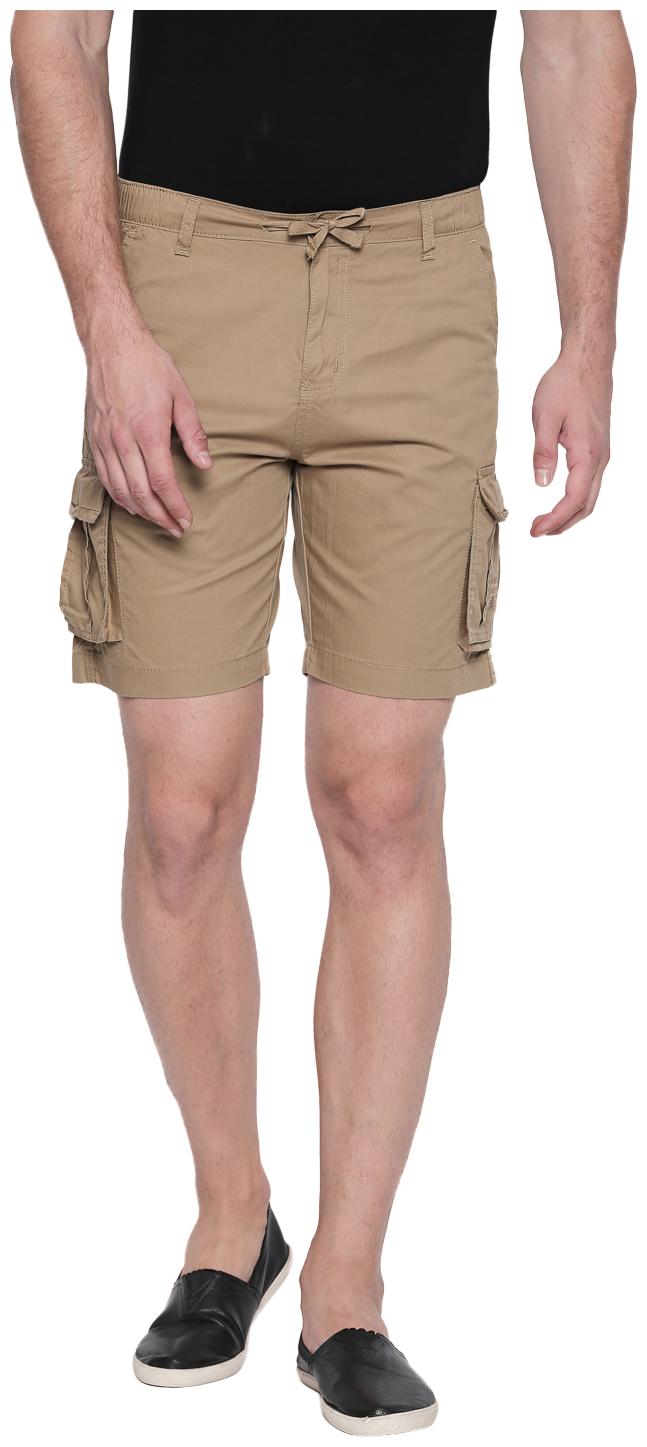 

Beevee Men Beige Regular Fit Regular Shorts