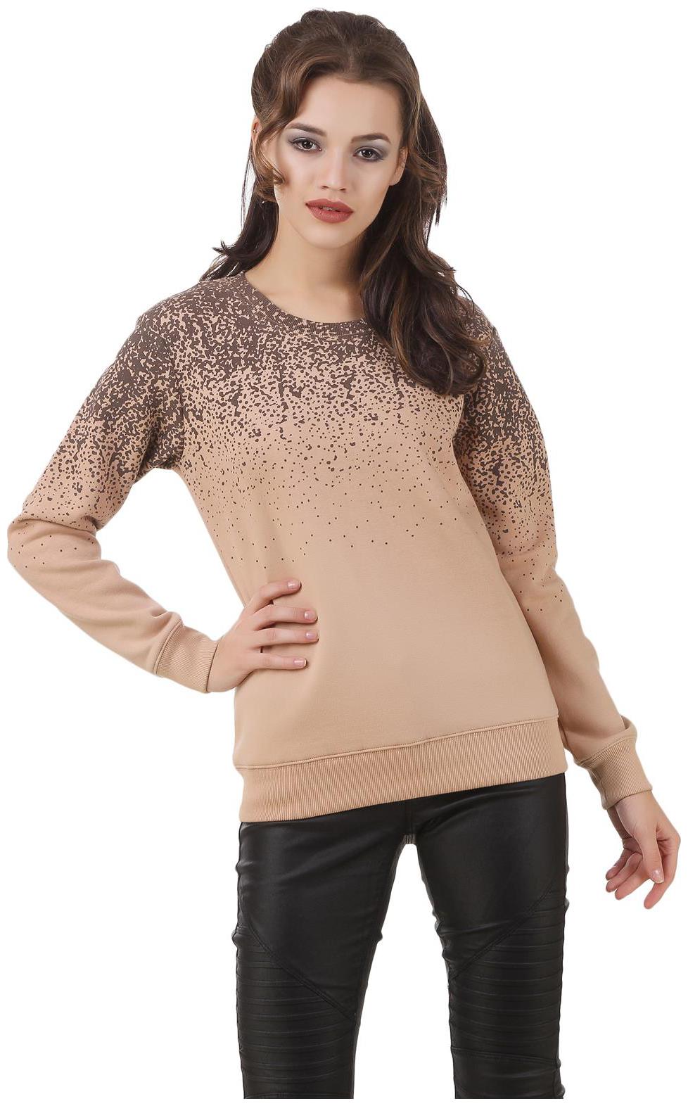 

Texco Women Printed Sweatshirt - Beige