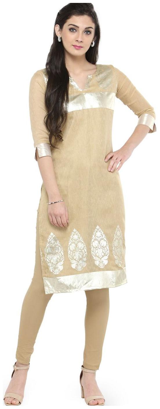 

Beige Jute kurti