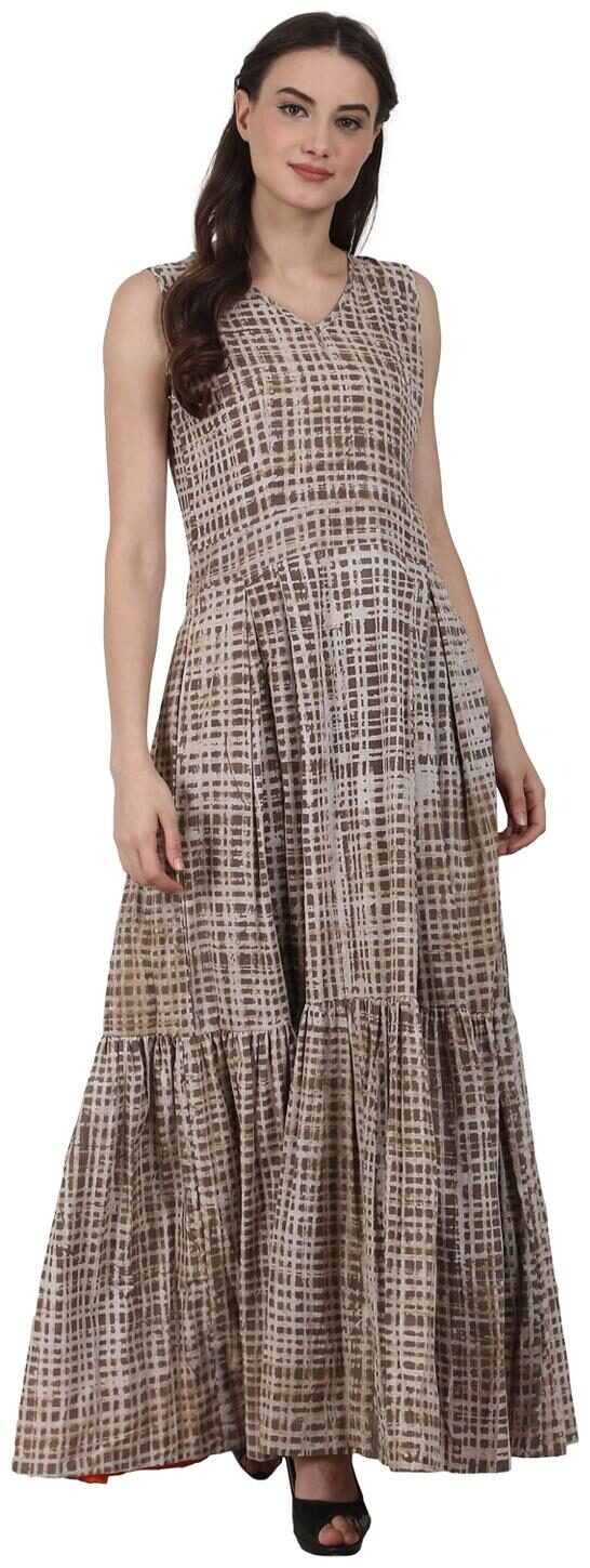 

Nayo Women Grey Solid Anarkali Kurta
