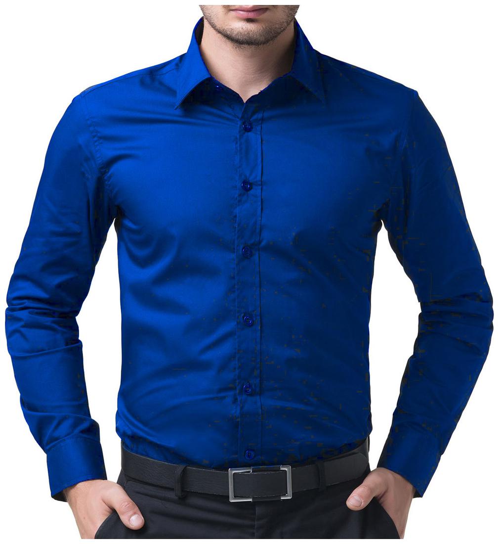 

Being Fab Men Blue Solid Regular Fit Casual Shirt