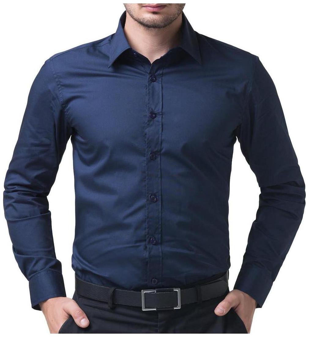 

Being Fab Men Blue Solid Regular Fit Casual Shirt