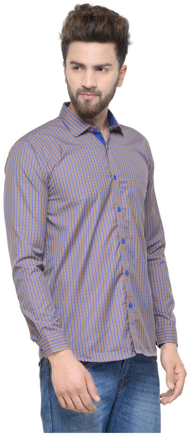 

Being Fab Men Purple Vertical Stripes Slim Fit Casual Shirt