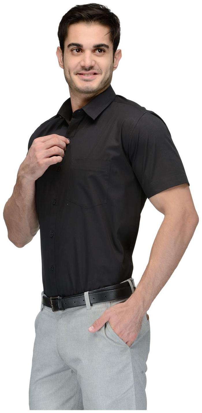 

Being Fab Men Black Solid Slim Fit Casual Shirt