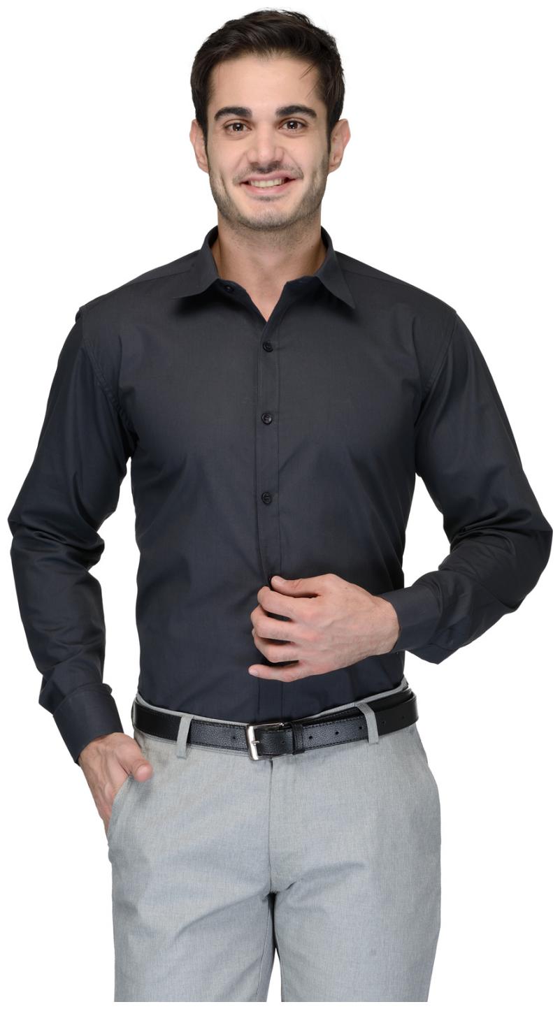 

Being Fab Men Grey Solid Regular Fit Casual Shirt
