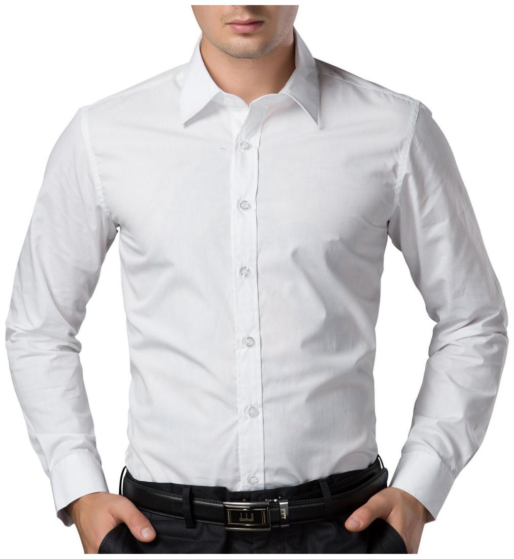 

Being Fab Men White Solid Slim Fit Casual Shirt
