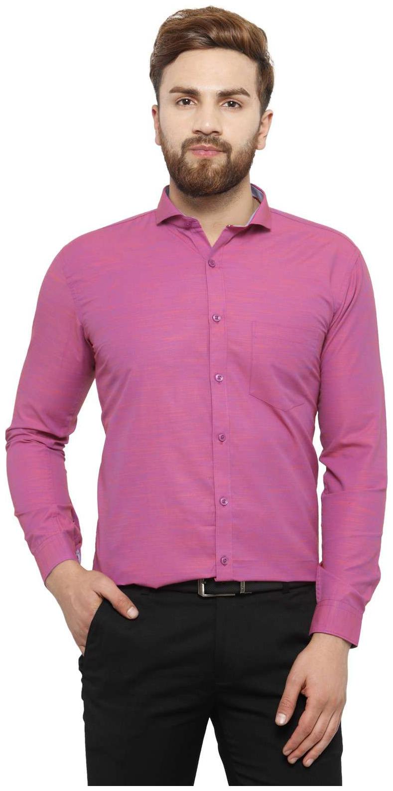 

Being Fab Men Slim fit Formal Shirt - Pink