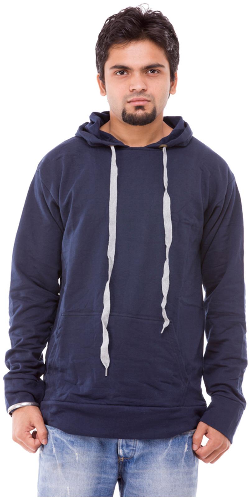 

Being Fab Navy Blue Hooded Sweatshirt