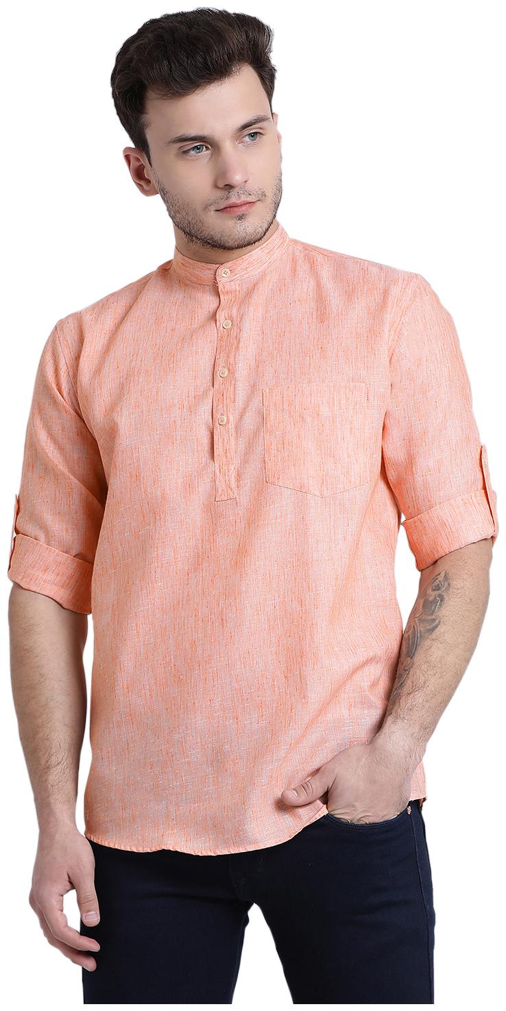 

Being Fab Men Orange Regular Fit Kurta
