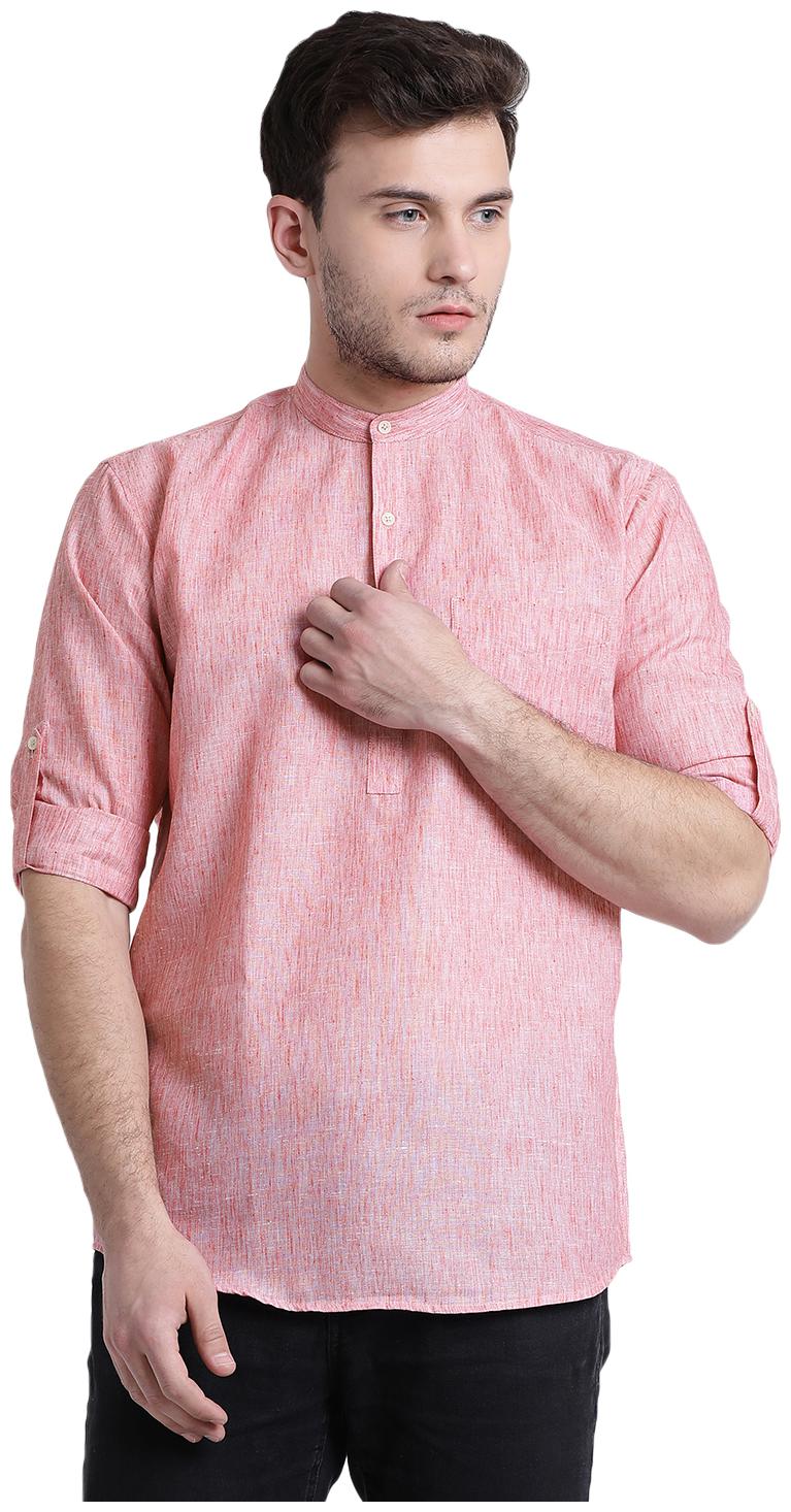 

Being Fab Men Pink Regular Fit Kurta