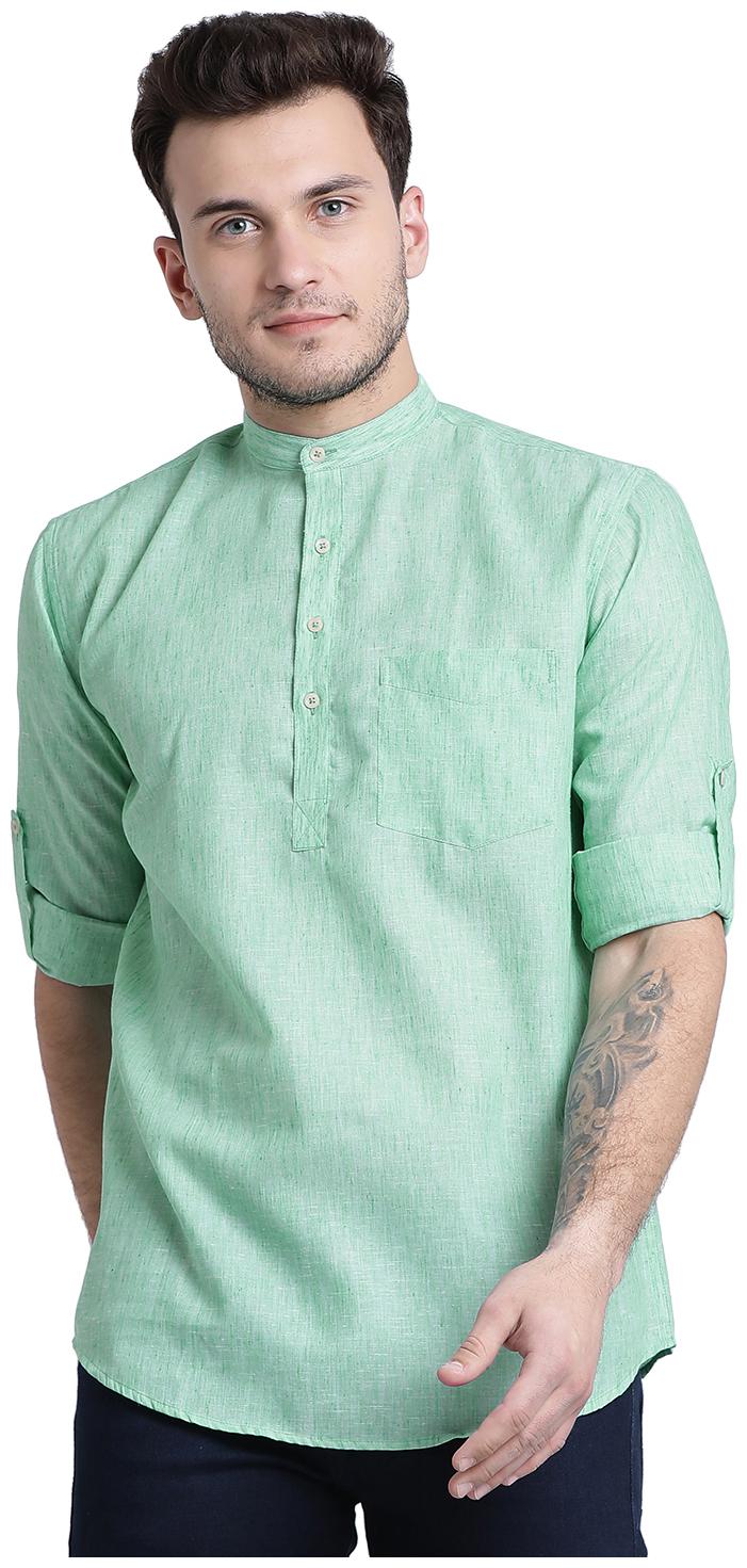 

Being Fab Men Green Regular Fit Kurta