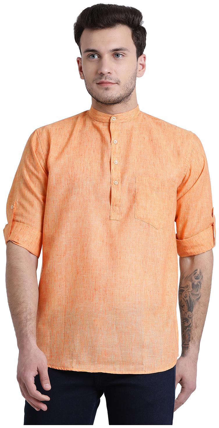 

Being Fab Men Orange Regular Fit Kurta