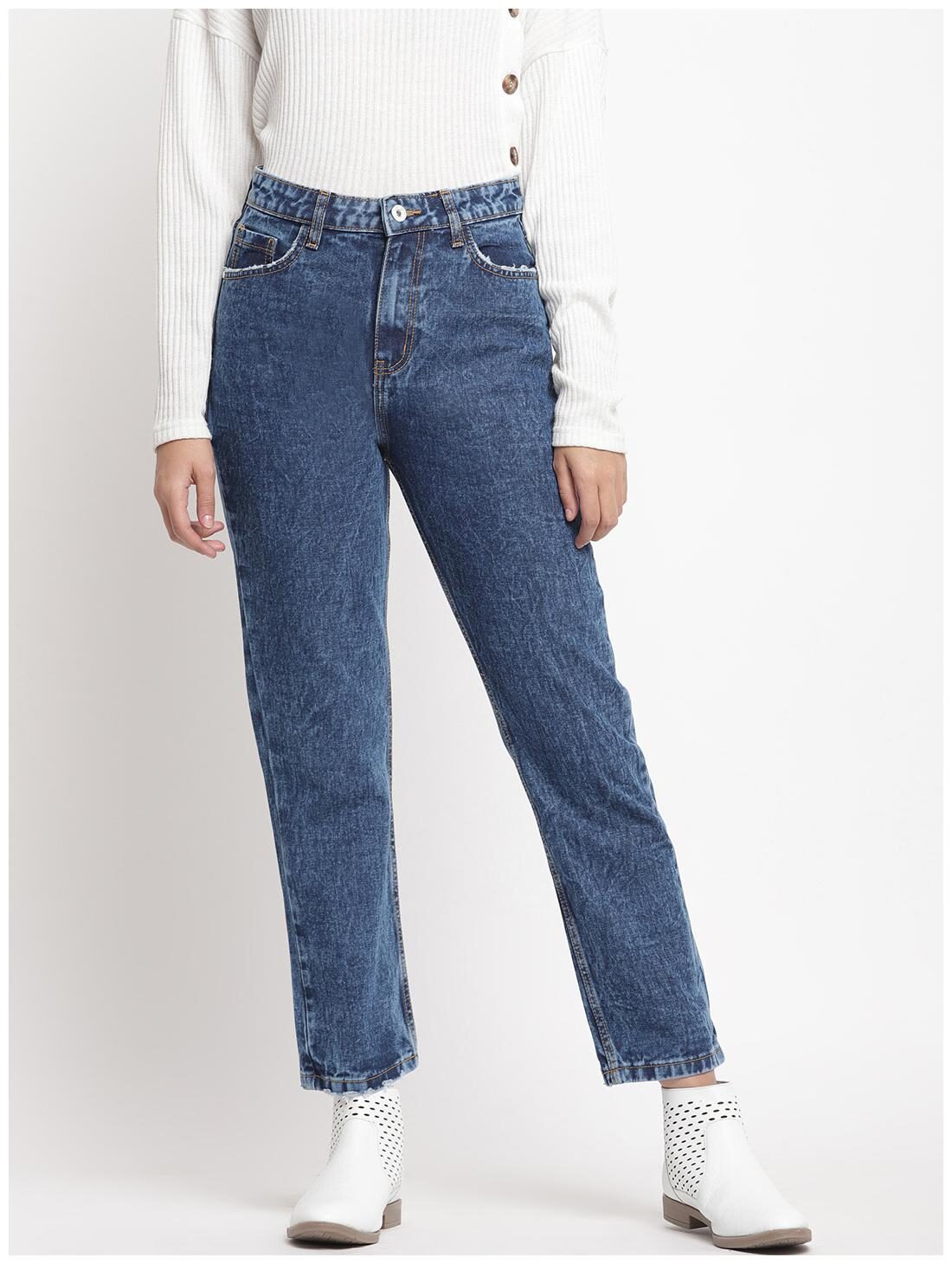 

BELLISKEY Women Blue Relaxed fit Jeans