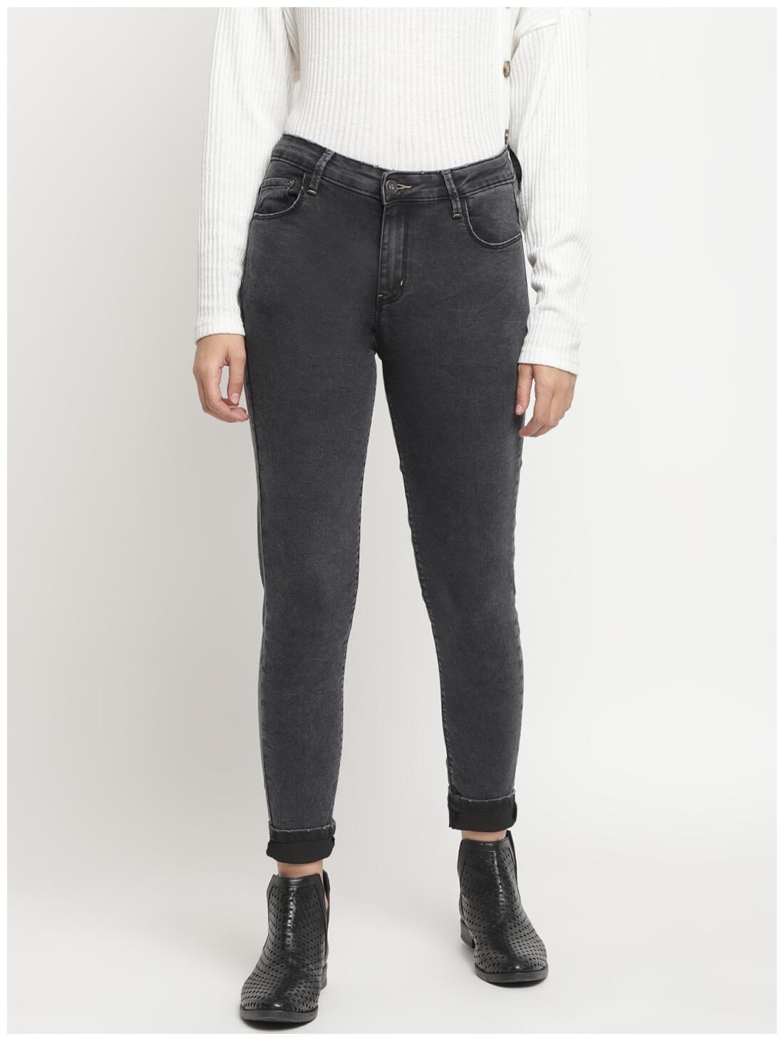 

BELLISKEY Women Black Skinny fit Jeans