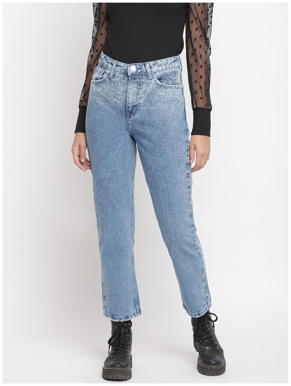 

BELLISKEY Women Blue Relaxed fit Jeans