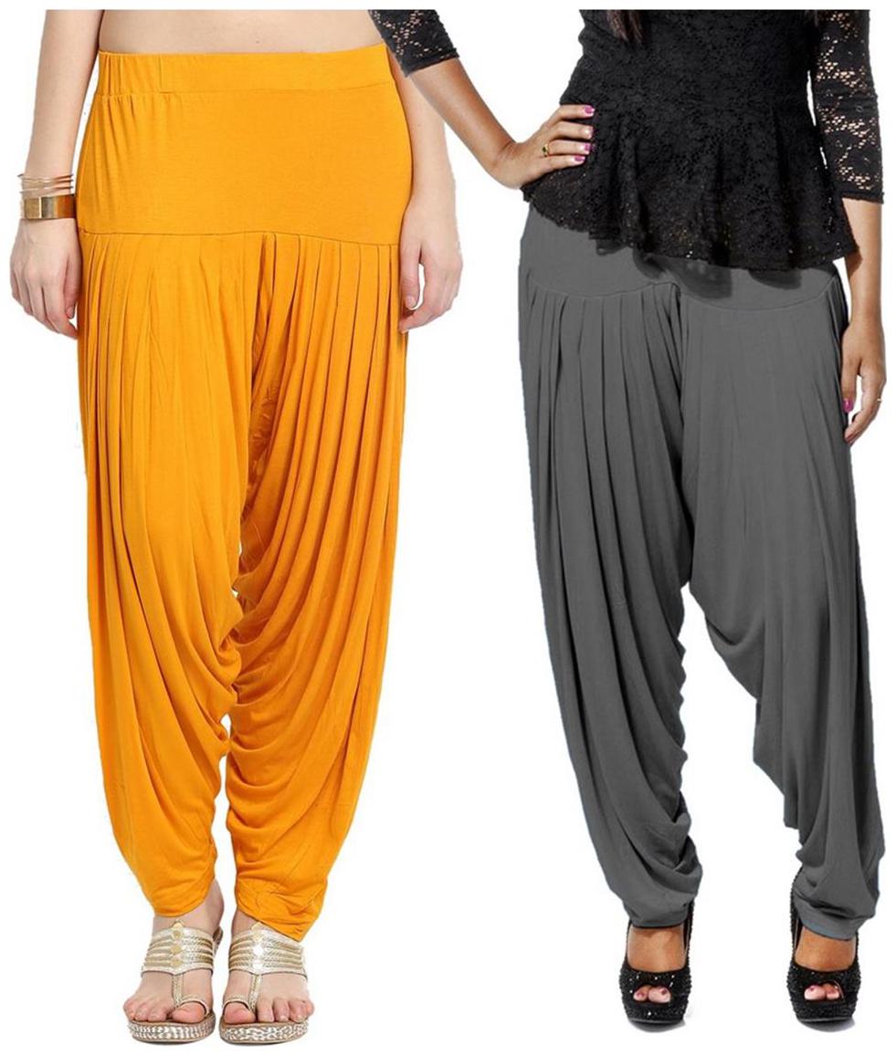 

Bembee Pack of - 2 Multicolor Viscose Patiala Salwar