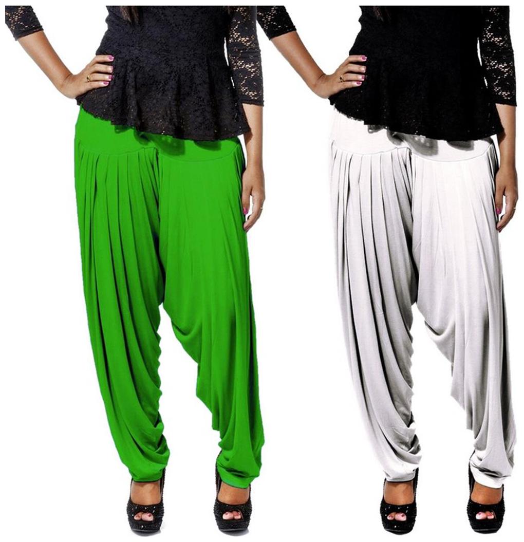 

Bembee Pack of - 2 Multicolor Viscose Patiala Salwar