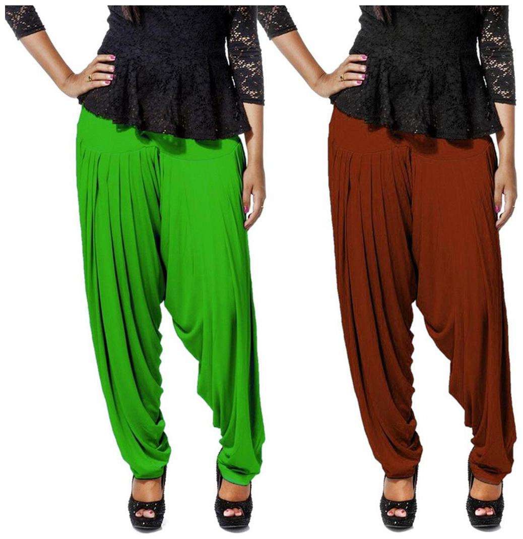 

Bembee Pack of - 2 Multicolor Viscose Patiala Salwar