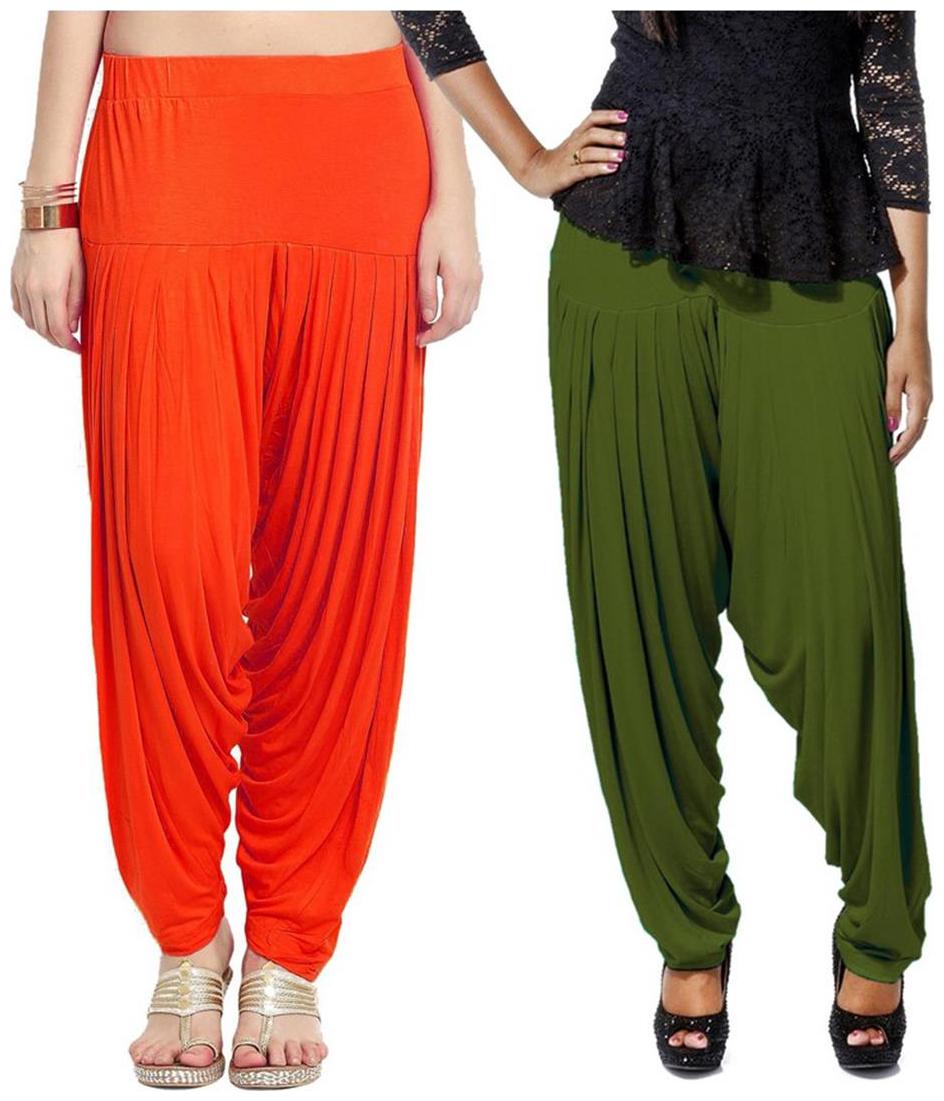 

Bembee Pack of - 2 Multicolor Viscose Patiala Salwar