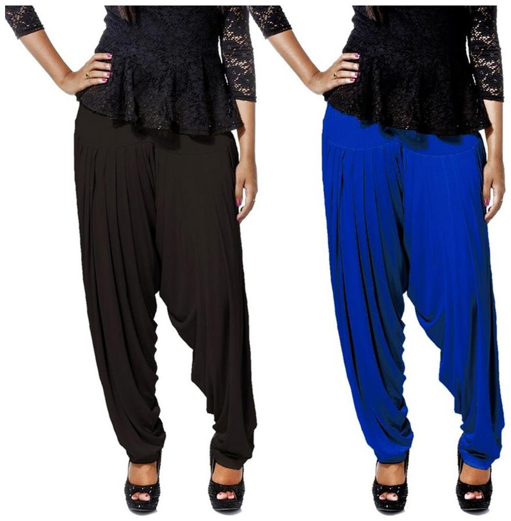 

Bembee Pack of - 2 Multicolor Viscose Patiala Salwar