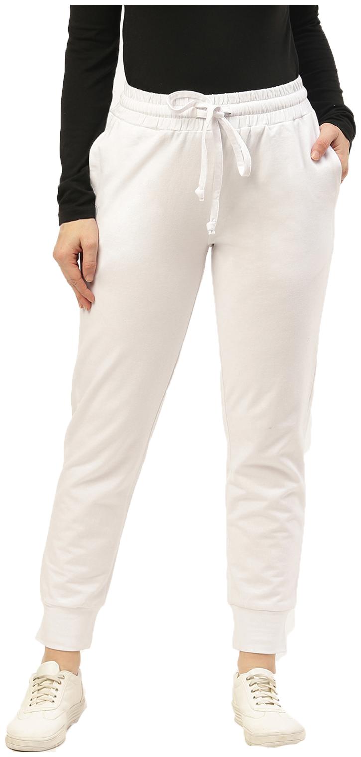 

Besiva Women White Regular fit Jogger