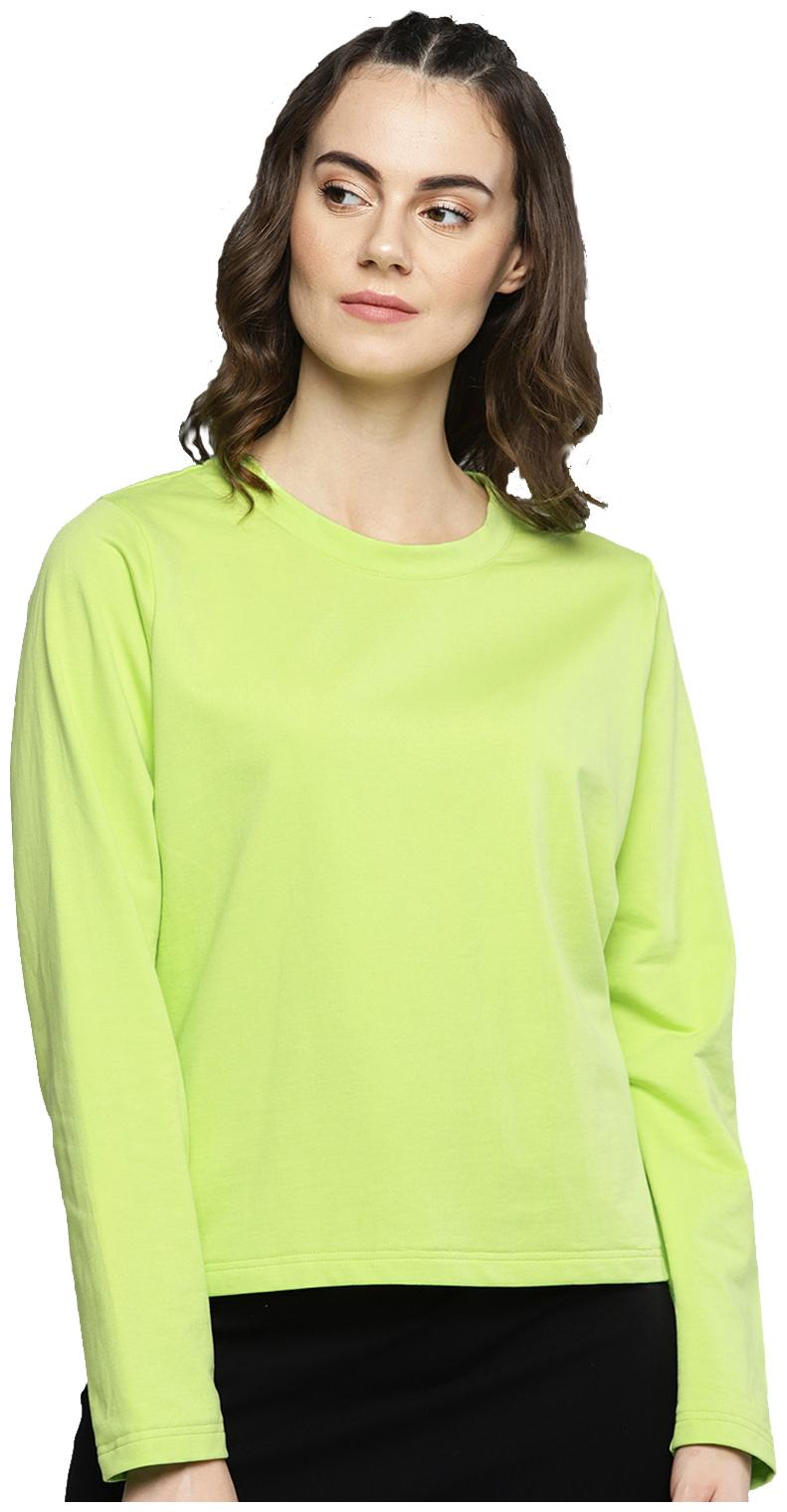 

Besiva Women Solid Sweatshirt - Green