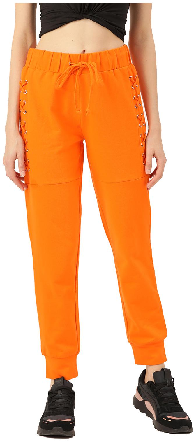 

Besiva Women Orange Regular fit Jogger