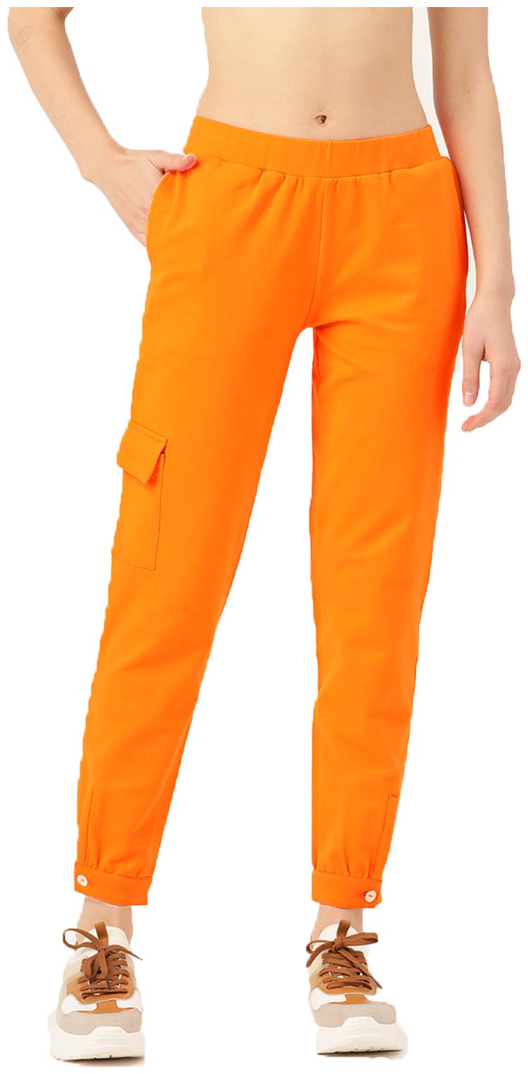 

Besiva Women Orange Regular fit Jogger