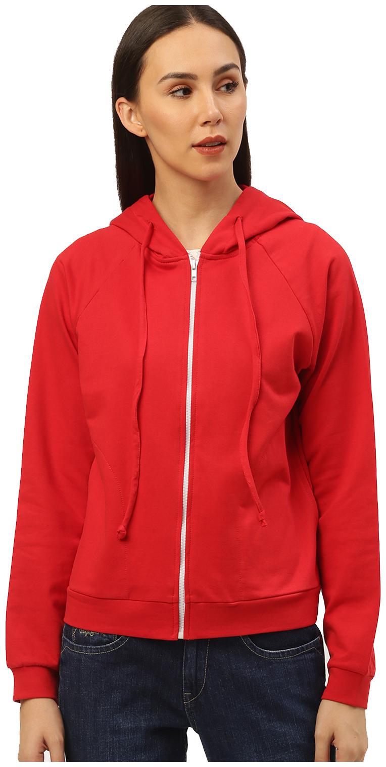 

Besiva Women Solid Hoodie - Red