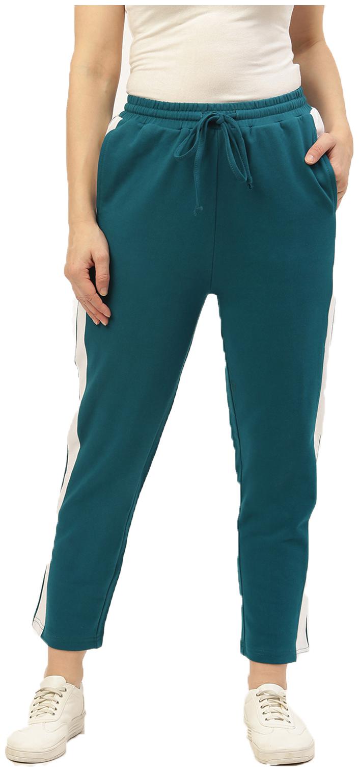 

Besiva Women Regular fit Cotton Solid Track pants - Green
