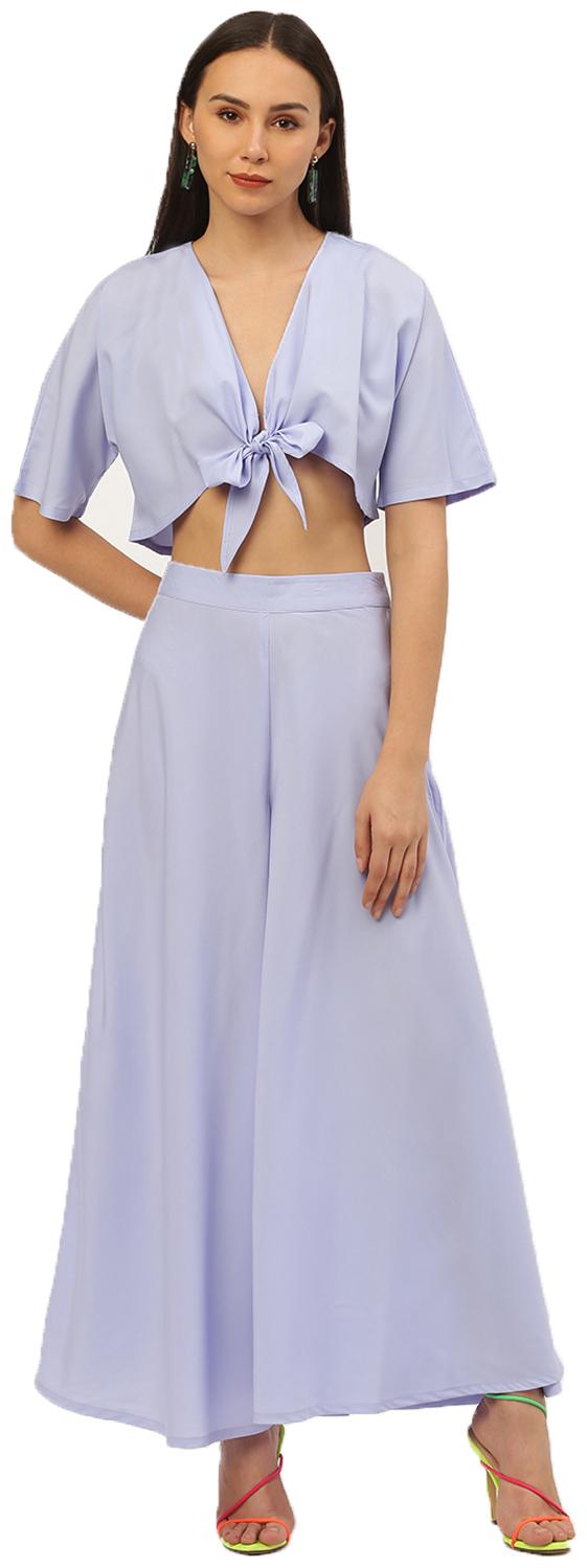

Besiva Women Solid Top bottom set - Blue