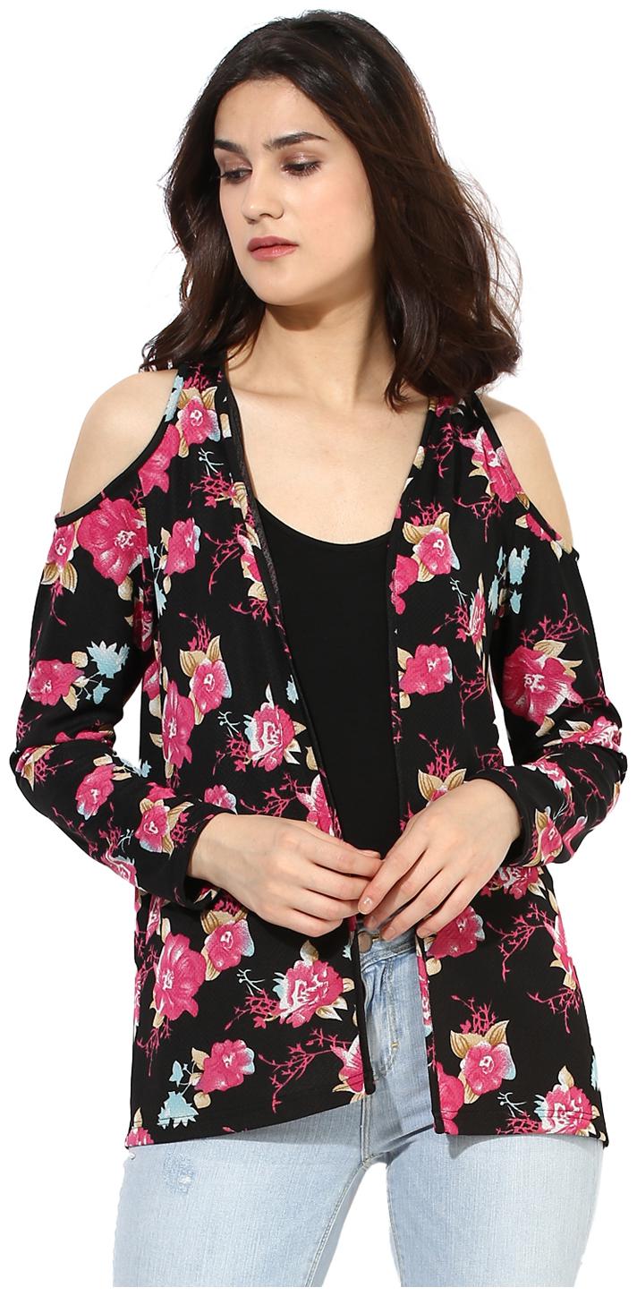 

Besiva s Women s Floral Cold Shoulder Shrug