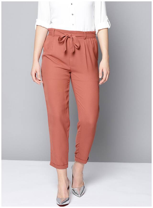 BESIVA Women Pink Regular fit Parallels