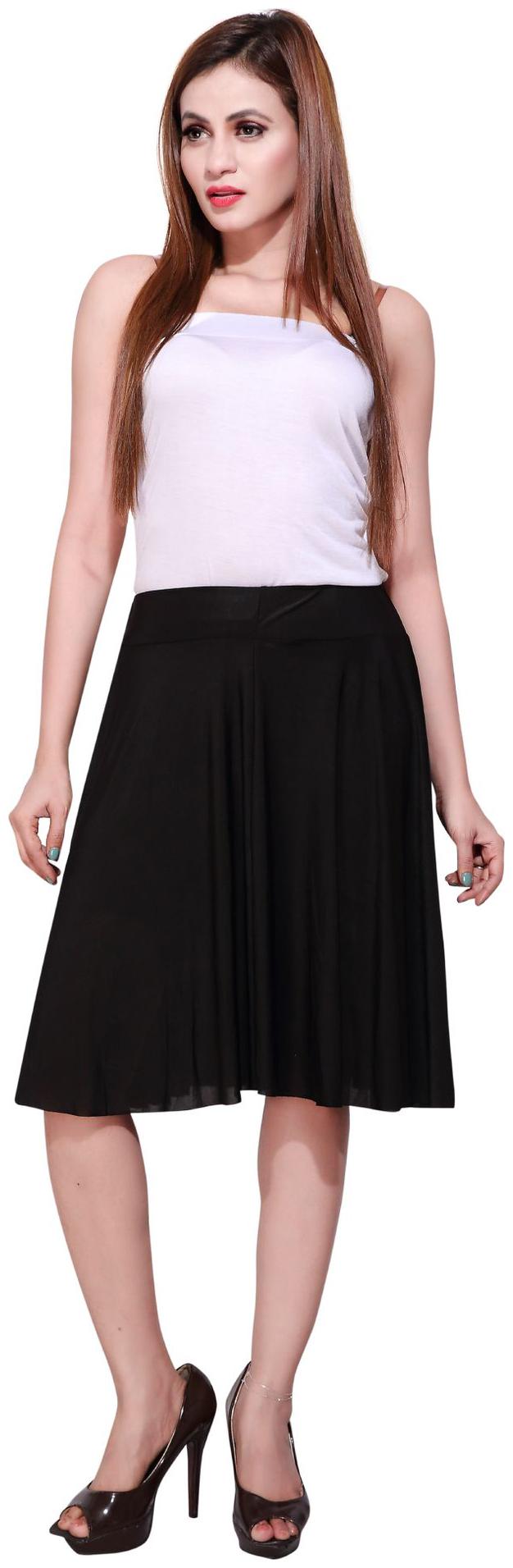 

Bfly Printed Flared skirt Mini Skirt - Black
