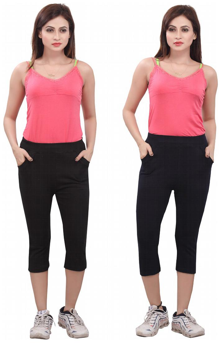 

Bfly Women Solid Regular capri - Multi