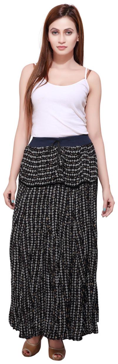 

Bfly Cotton Printed Flared Skirt
