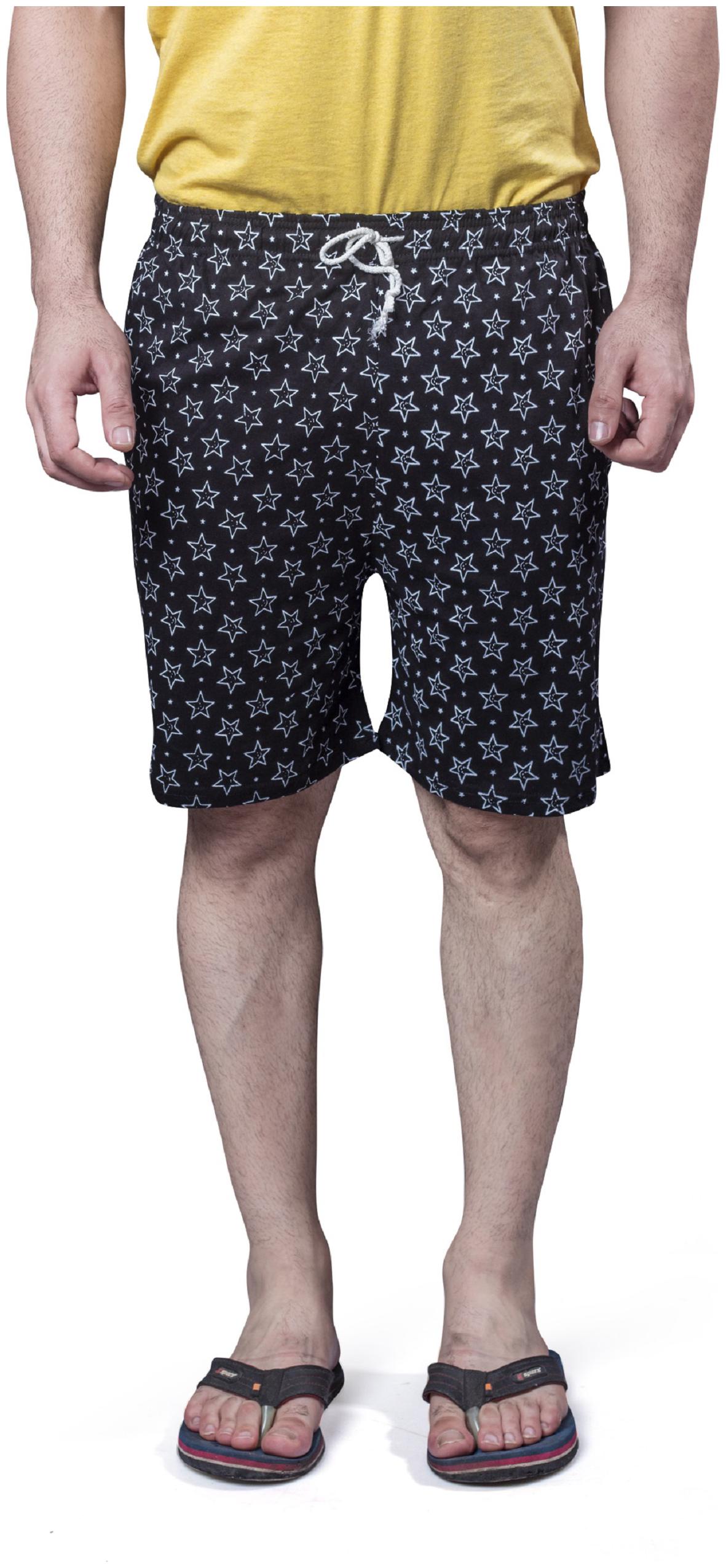 

Bfly Men Black Slim Fit Regular Shorts