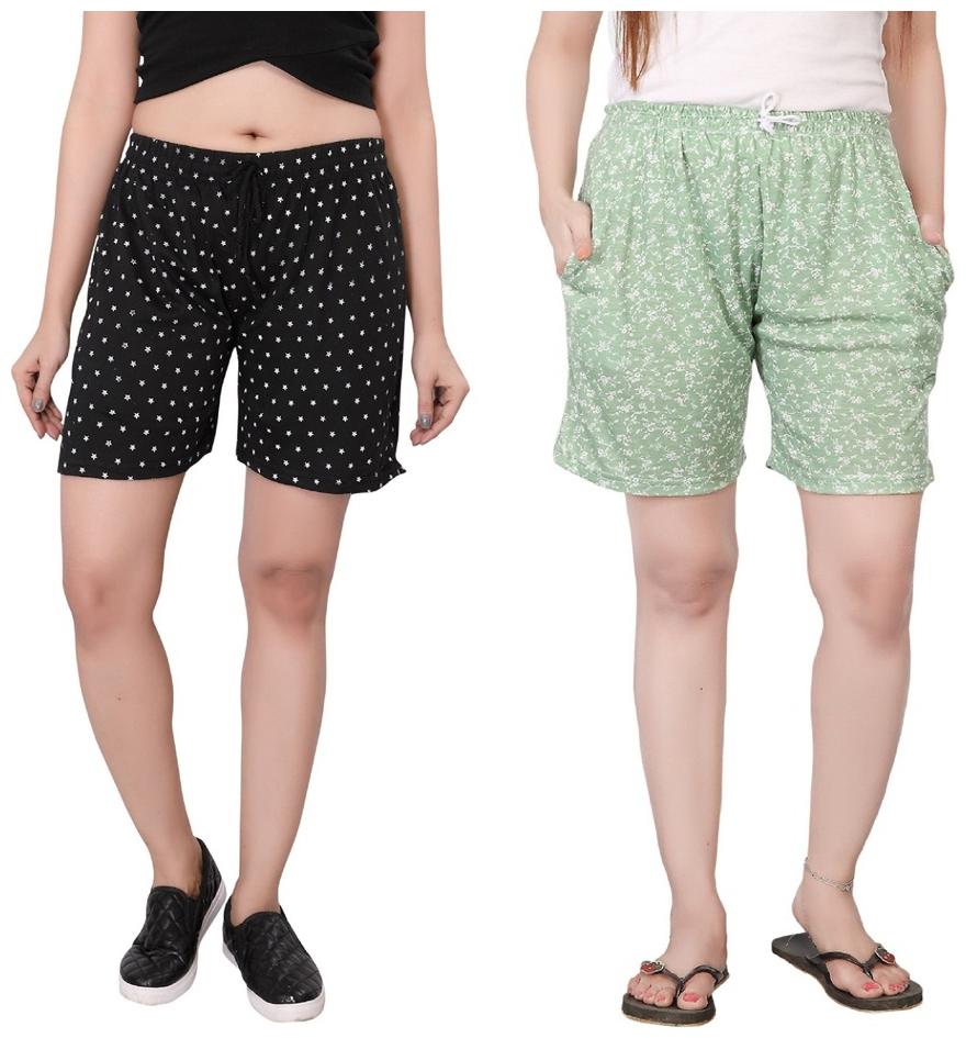 

Bfly Women Polka dots Sport shorts - Green