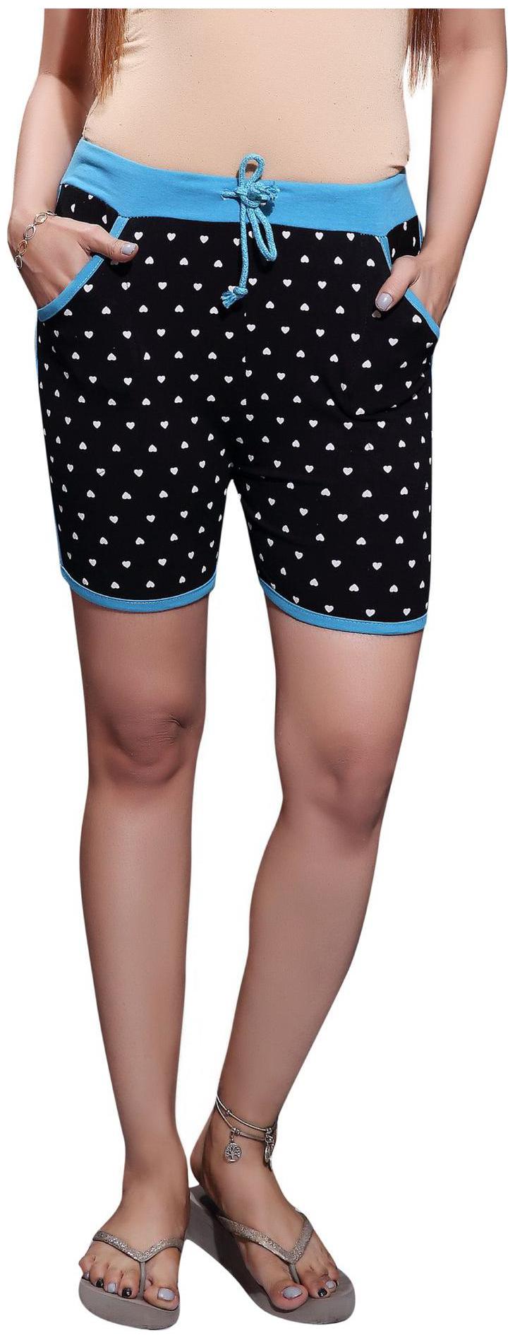 

Bfly Women Solid Sport shorts - Black